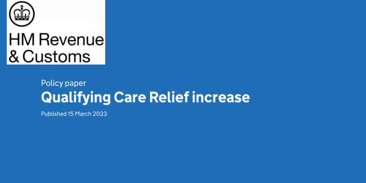 Qualifying Care Relief (QCR) increase 2023